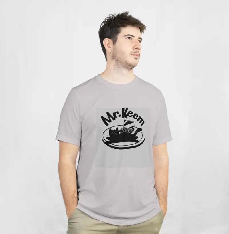 Camisa Mr.keem-Curtindo no Notebook