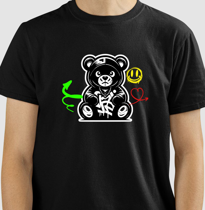 Ursinho Rebelde: Camiseta - Atitude e Estilo em Cada Detalhe