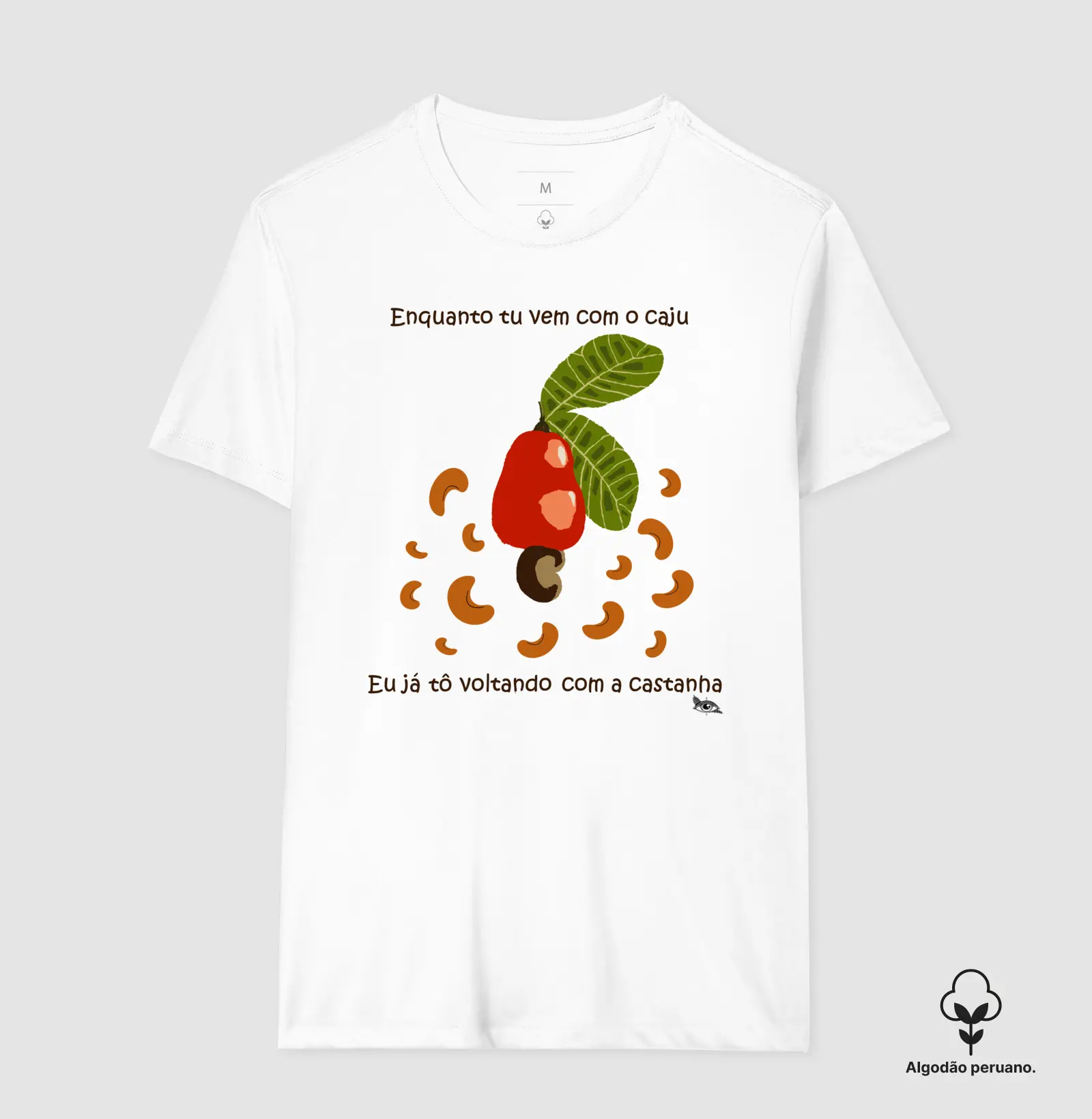 Camiseta Algodão Peruano Indo e Voltando