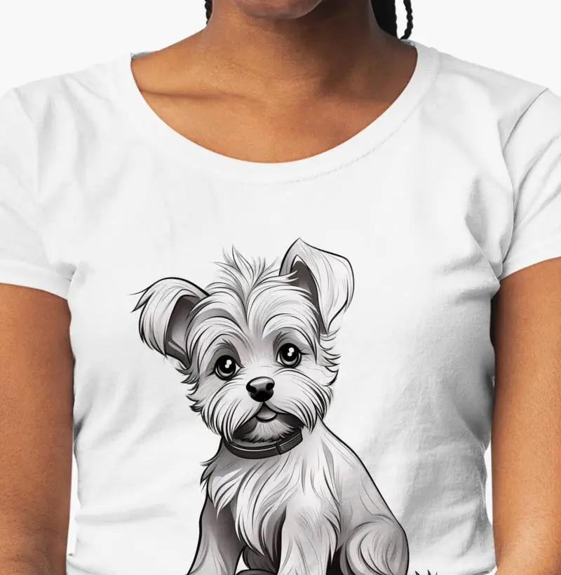 Camiseta Yorkshire - Coleção Estampa Única - Bichos Amigos
