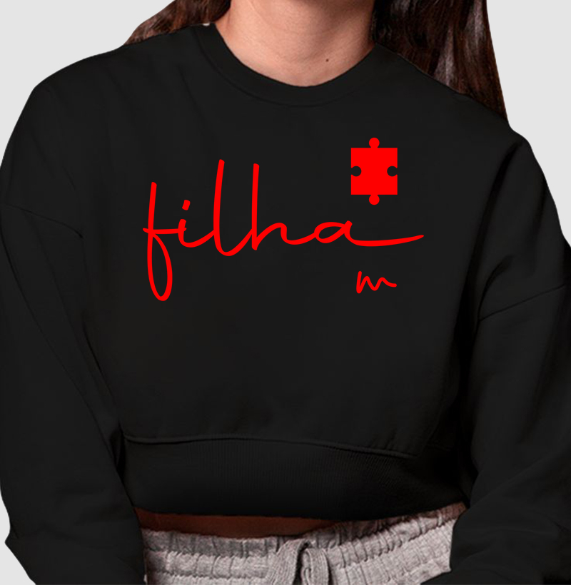Cropped Moletom Filha