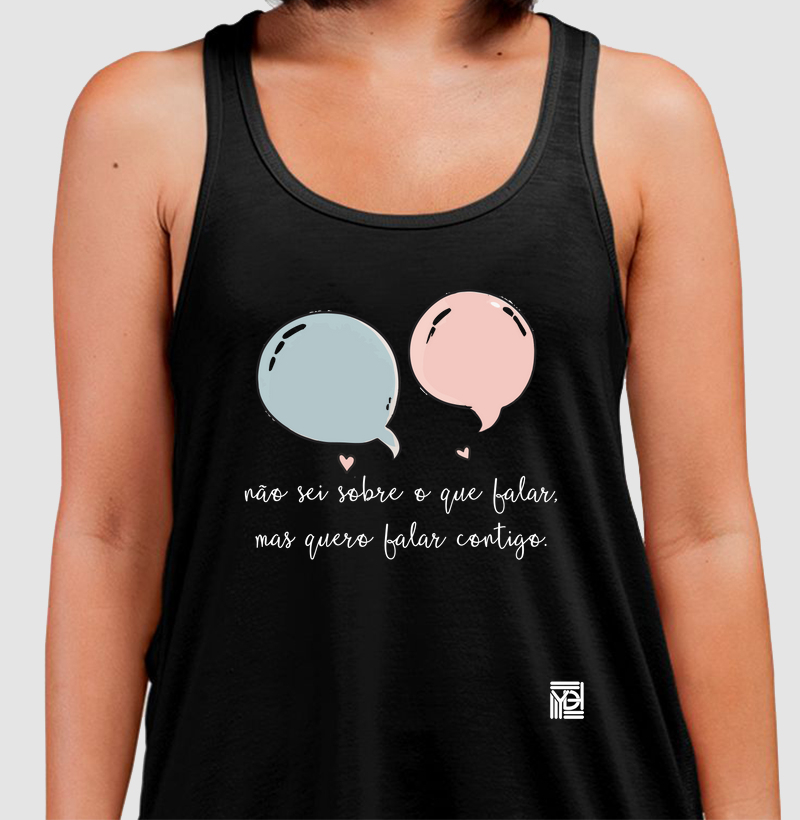 Não sei sobre o que falar mas quero falar contigo