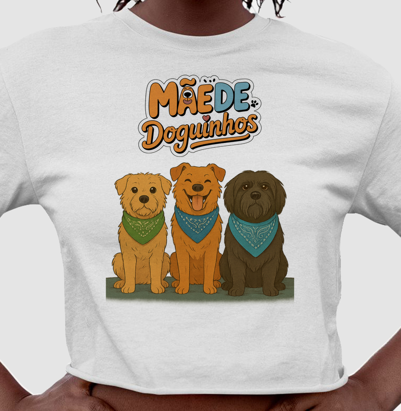 Camiseta Mãe de Doguinhos
