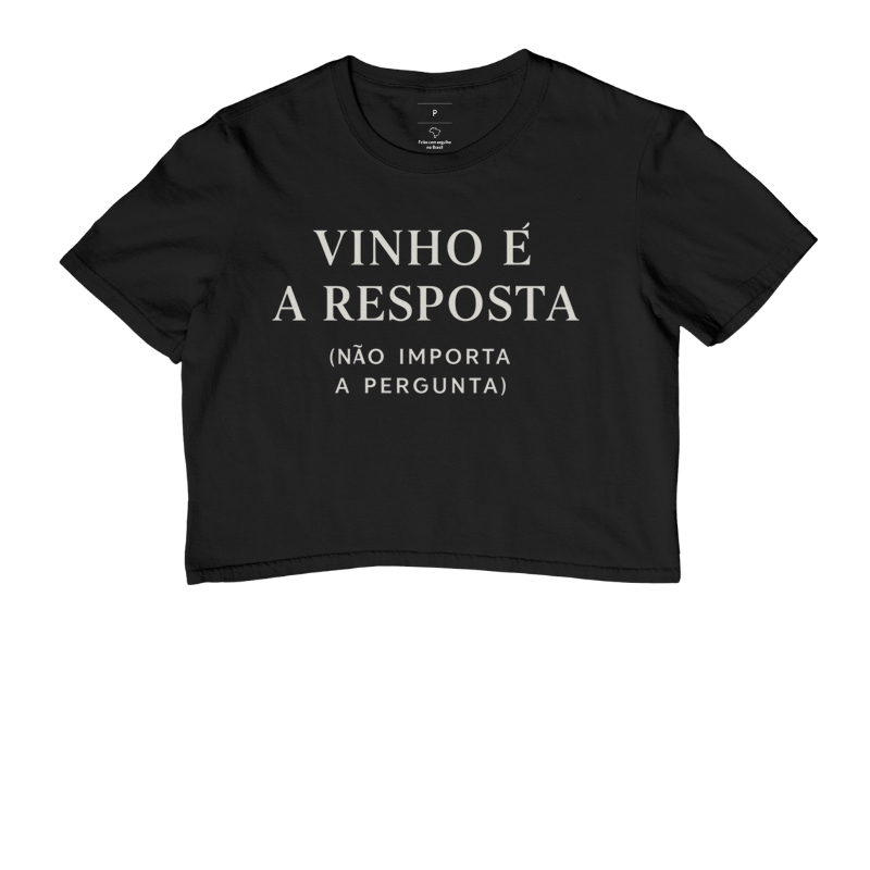 Camiseta Vinho é a Resposta