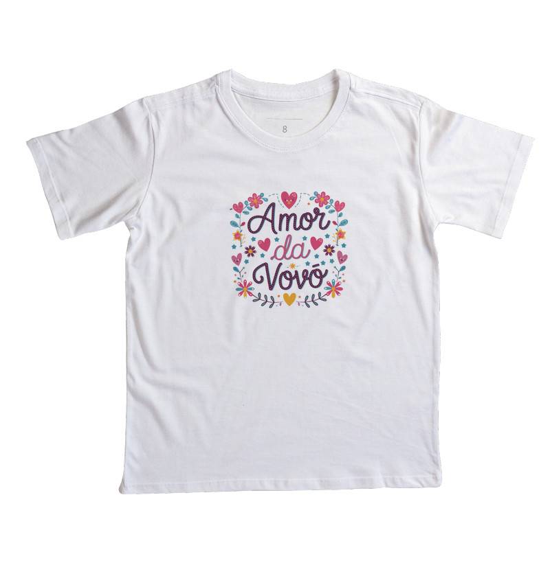 Amor da Vovó - flores (infantil)