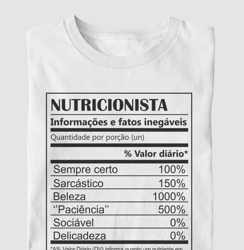 Nutricionista - Rotulo
