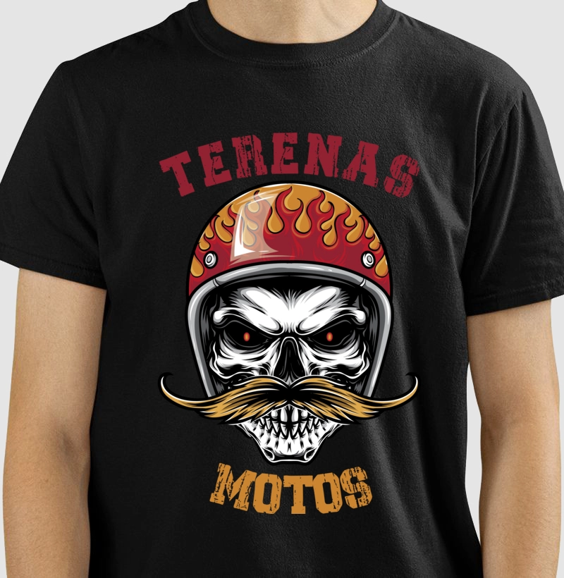 Camiseta Skull Mustache 