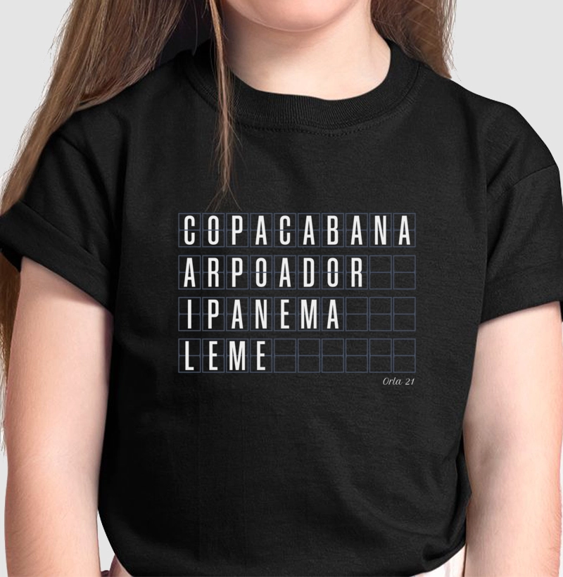 Camiseta Infantil Bairros RJ