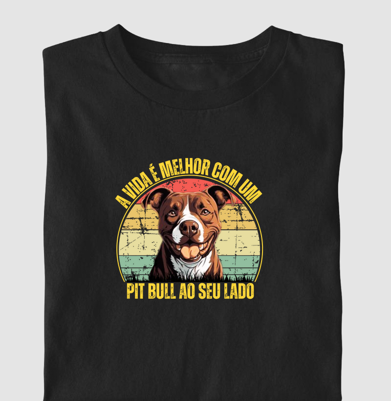 A vida é melhor com um Pit Bull ao seu lado