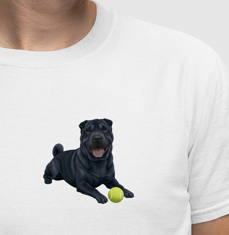 Shar-pei Preto Minimalista