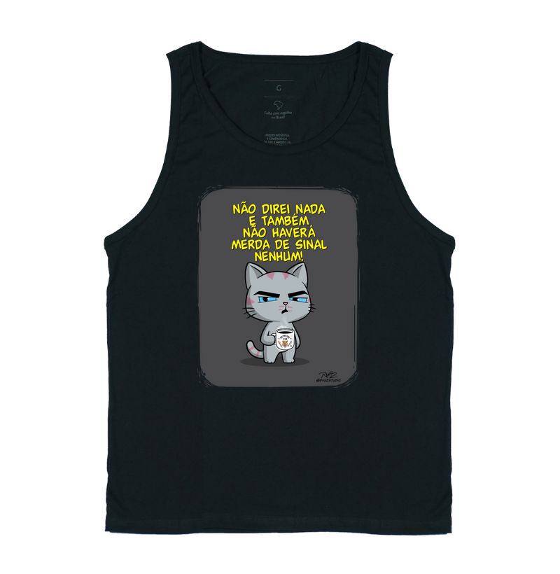 Camiseta Gato Sincero Sinal Nenhum