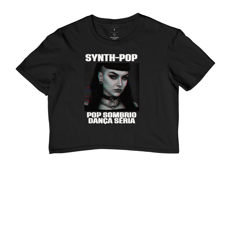 Camiseta Synth-Pop Sombrio