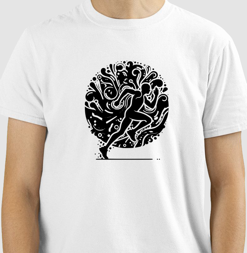 Camiseta de Corrida na Floresta | Conexão com a Natureza | Moda Esportiva Exclusiva VP