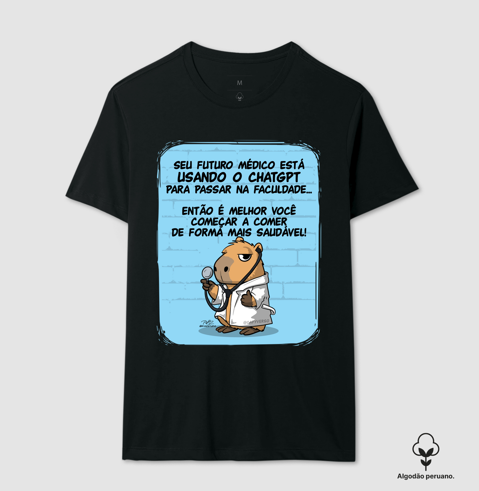 Camiseta Capivara Médico