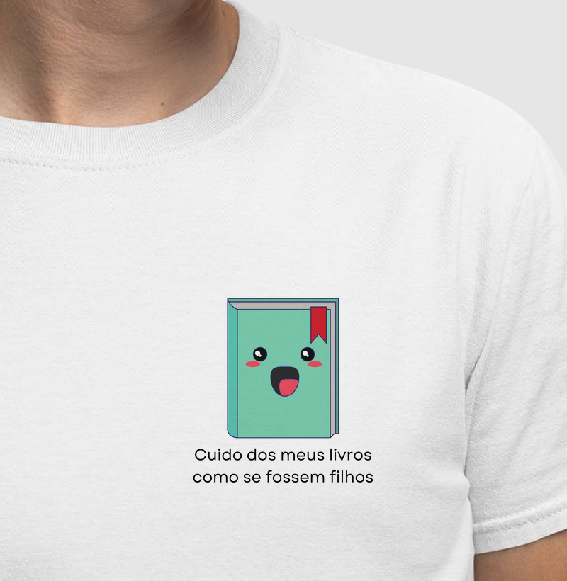 Camiseta | Cuido dos meus livros como se fossem filhos