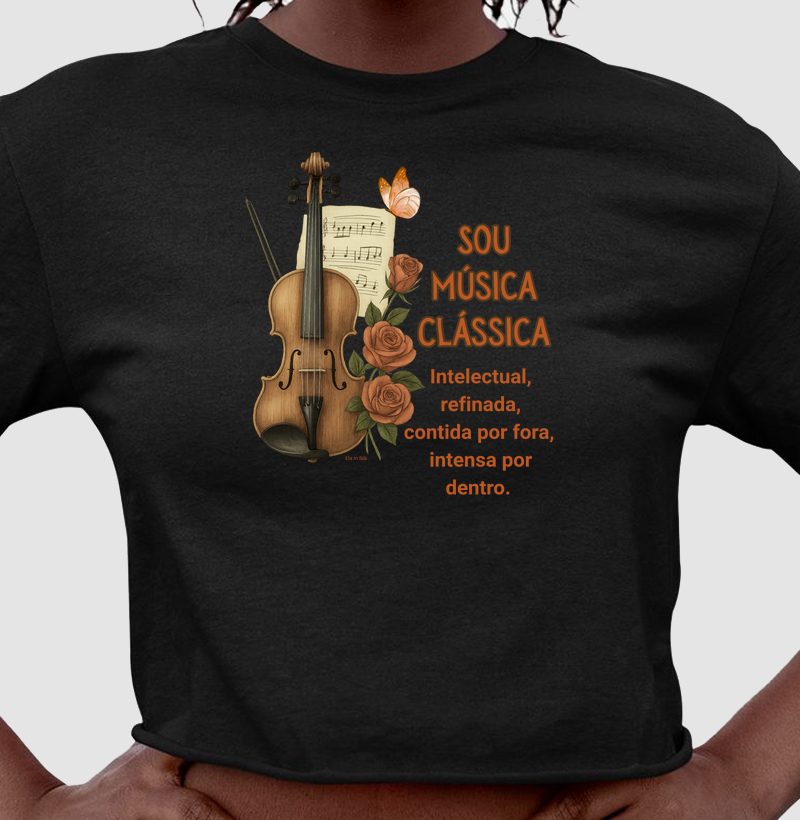 Sou Música Clássica - estampa artística