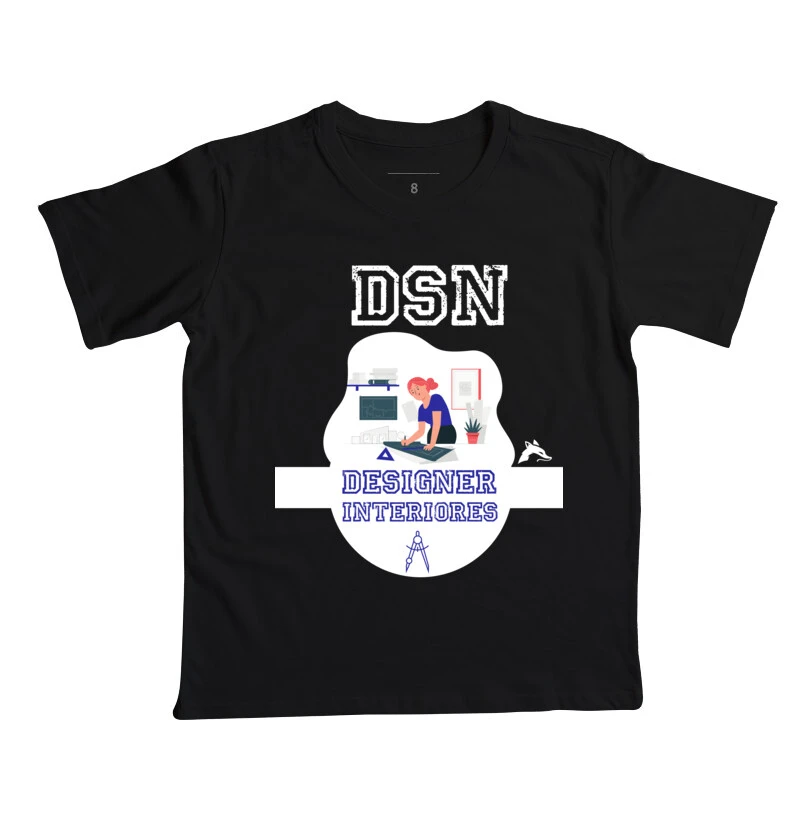Camiseta Infantil Designer Interiores 0098