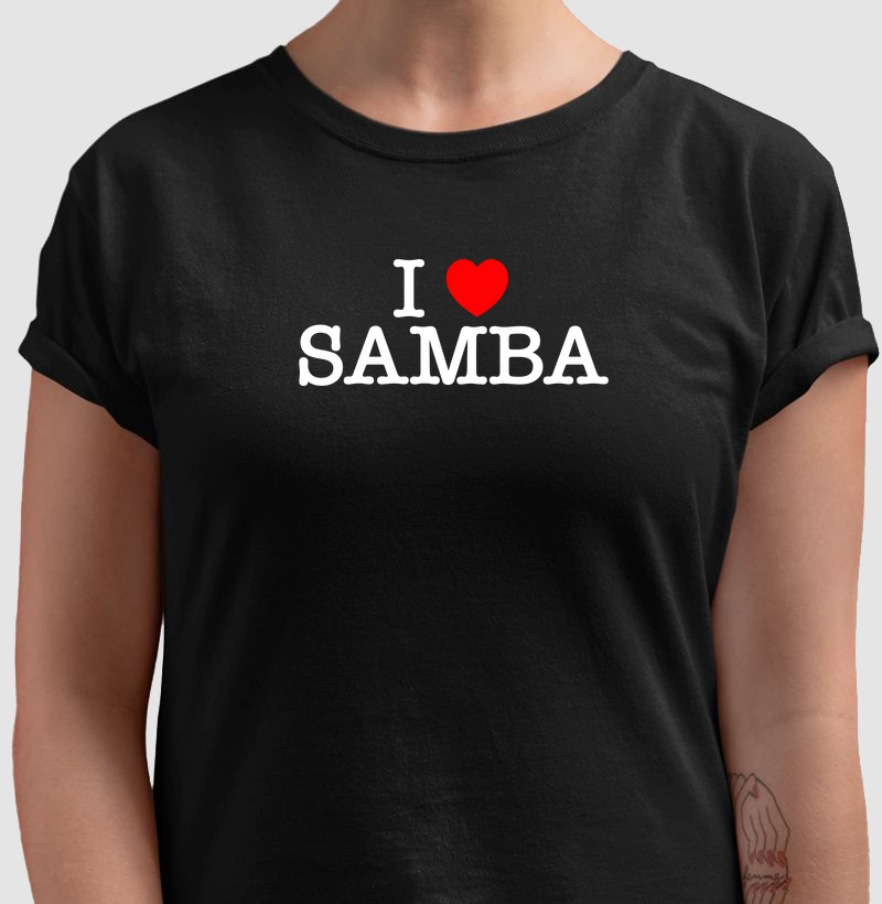 Camiseta I Love Samba