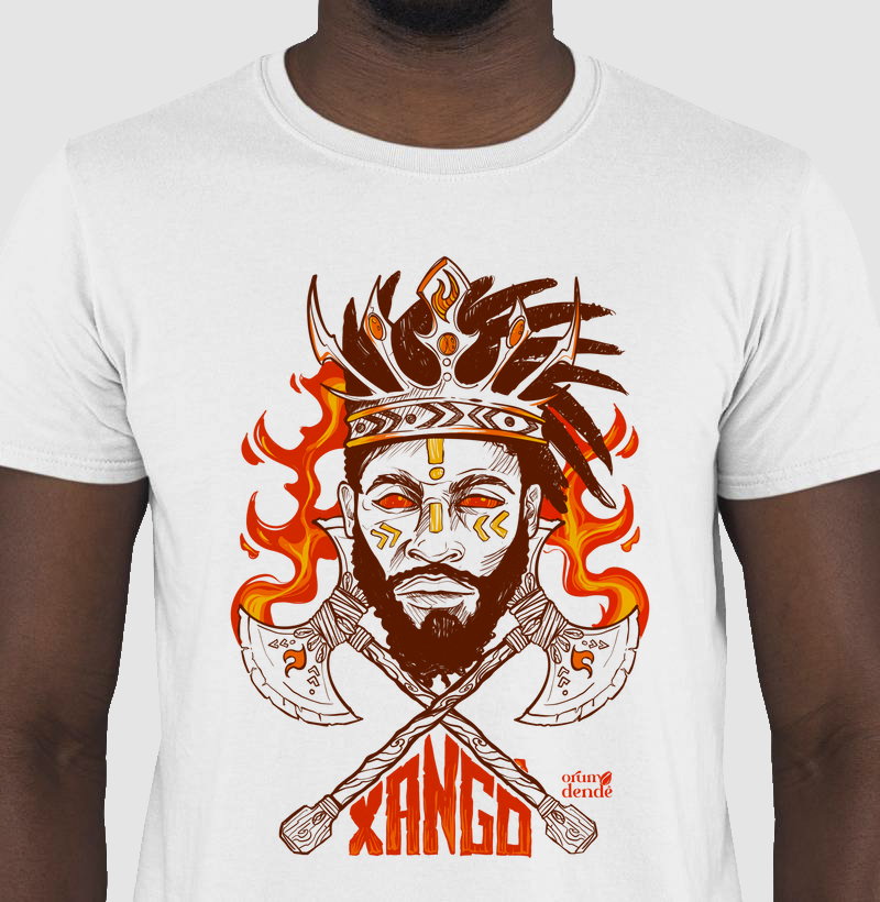 Camiseta Xangô – Orixá da Justiça e do Fogo 