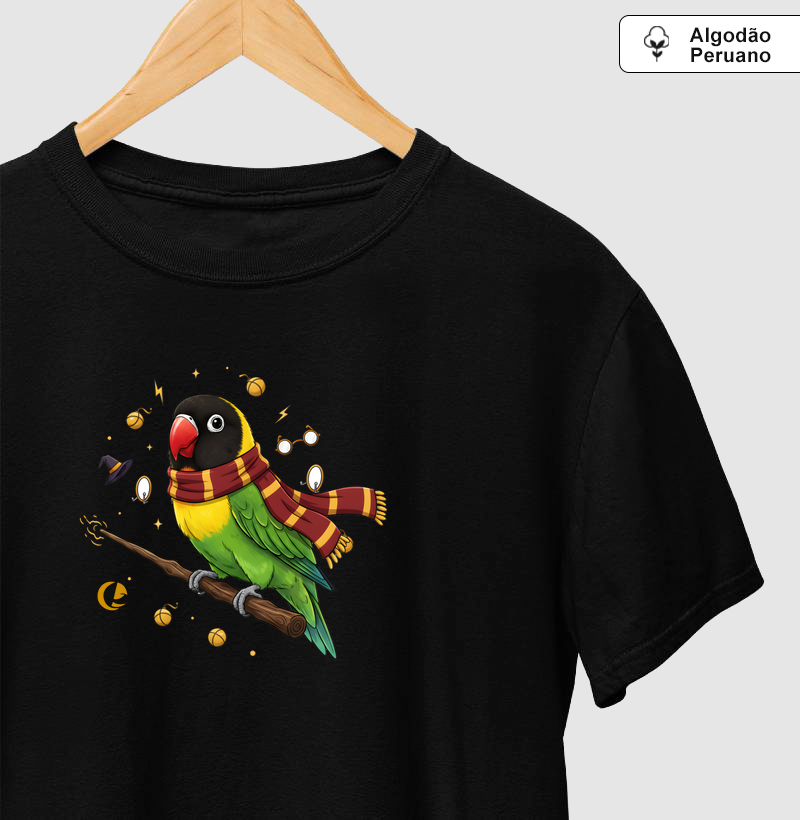 Camiseta Algodão Peruano Agapórnis Bruxinho