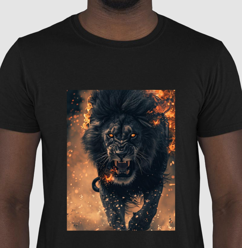 Camiseta Lion rugindo
