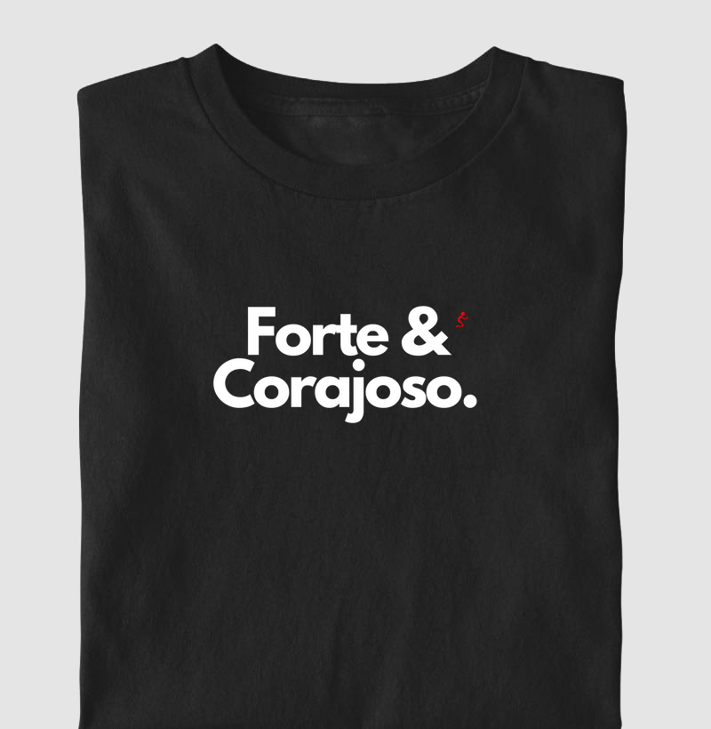 Camiseta Infantil Forte e Corajoso