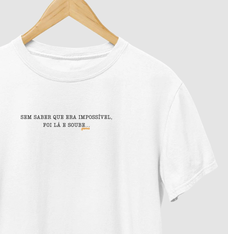 Camisa sem saber impossível