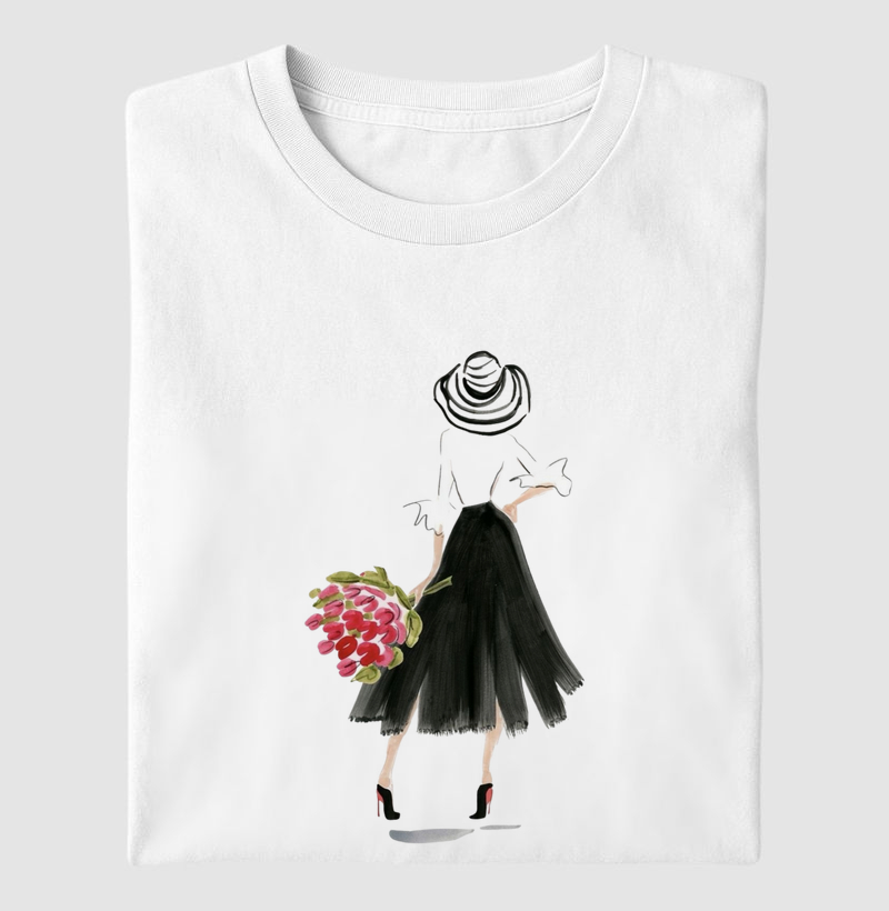 Black Skirt & Flowers