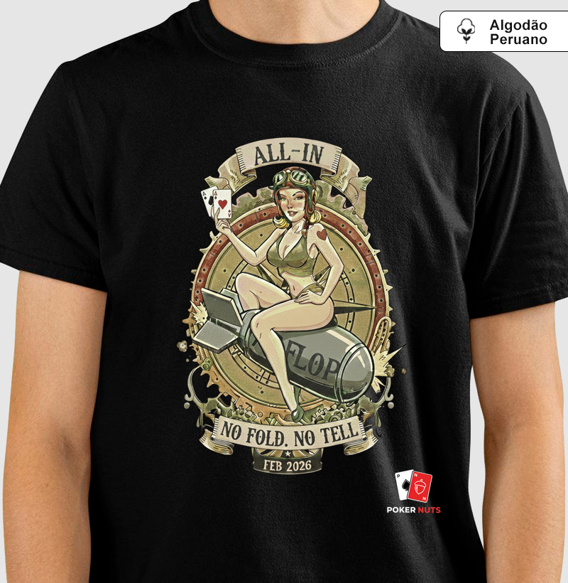 Camiseta Algodão Peruano  No Fold. No Tell