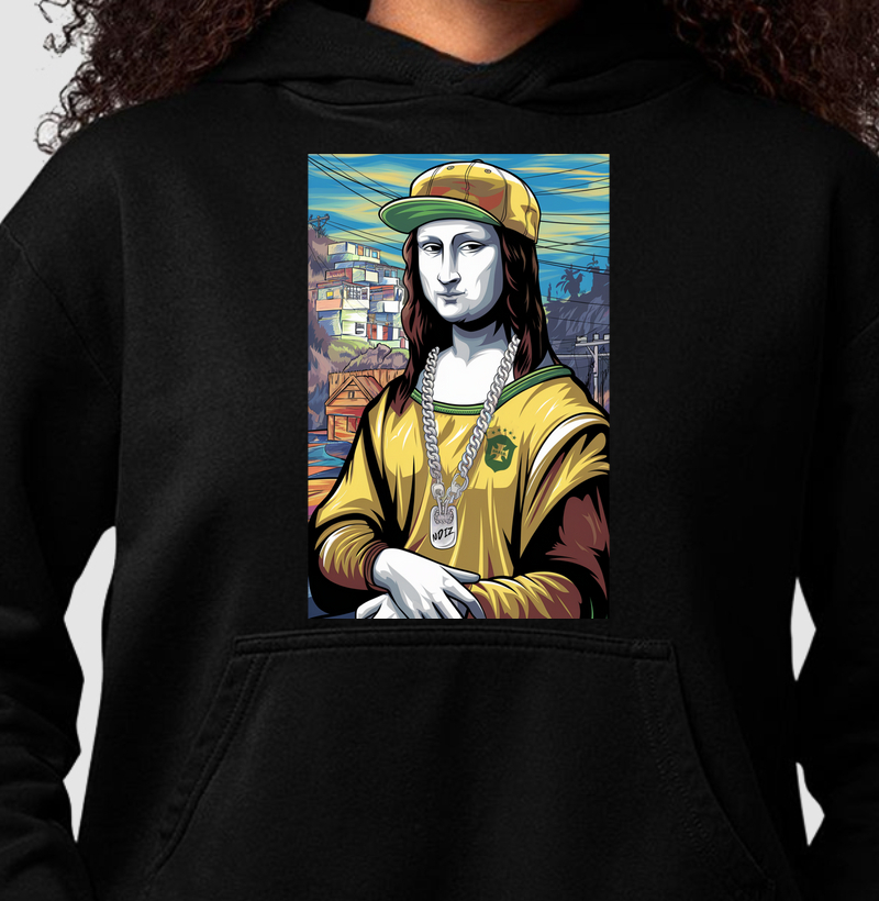 Moletom Canguru MONA LISA É NOIZ