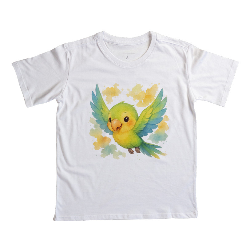 Papagaio voando - estilo aquarela (infantil)