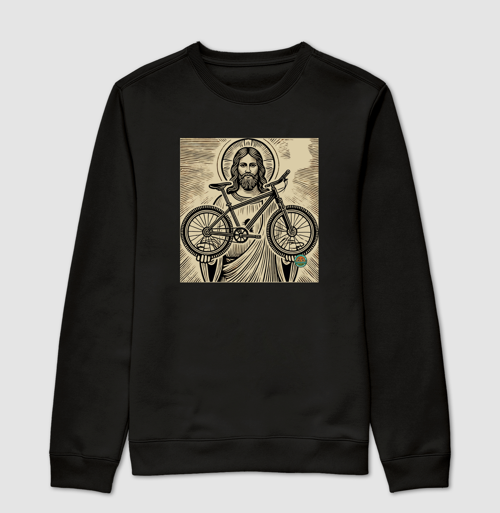 JESUS e a BICICLETA xilogravura