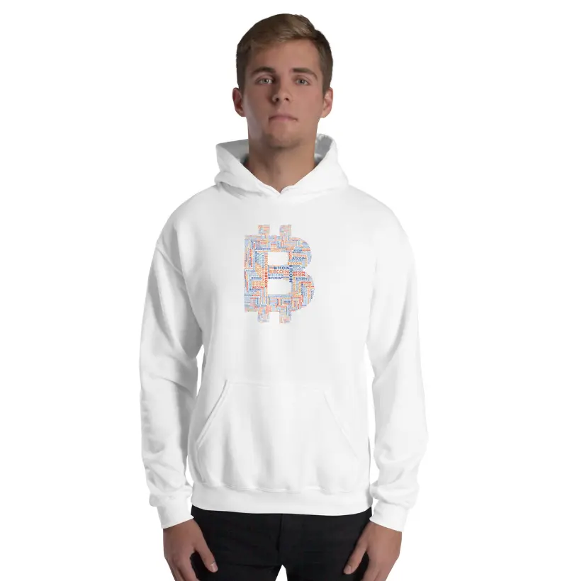 Moletom com Capuz Crypto Style Bitcoin