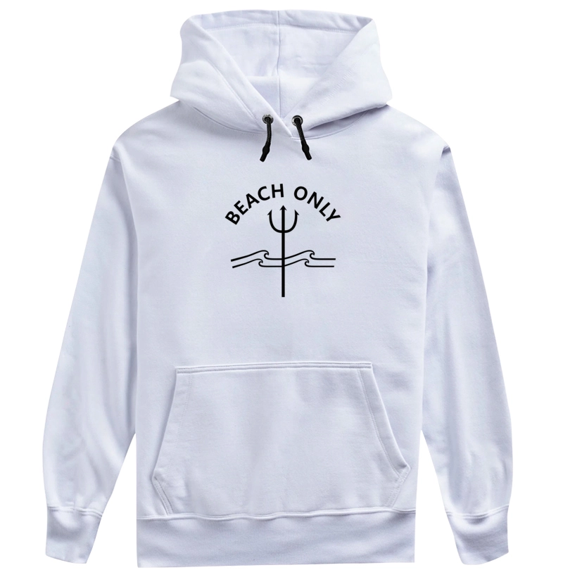 Moletom Tridente Estampa Grande Branco
