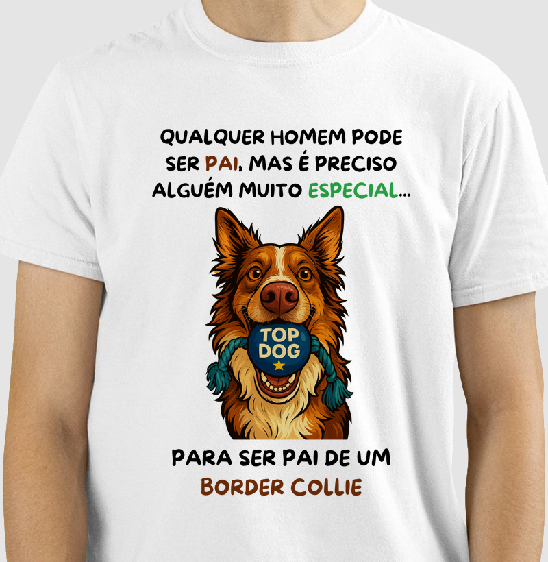 Pai de border collie é especial
