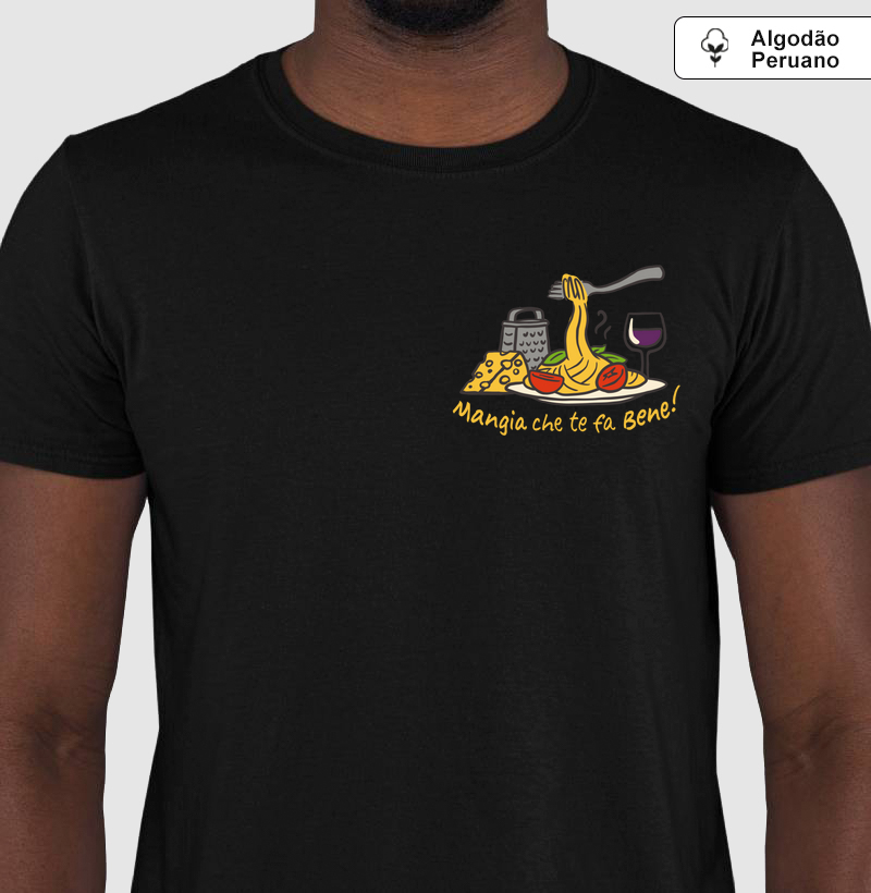 Camiseta Algodão Peruano Mangia