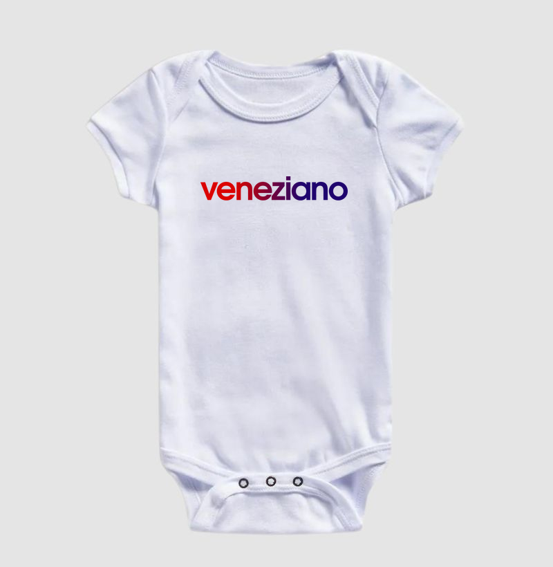 Body Infantil Veneziano Cores da Bandeira