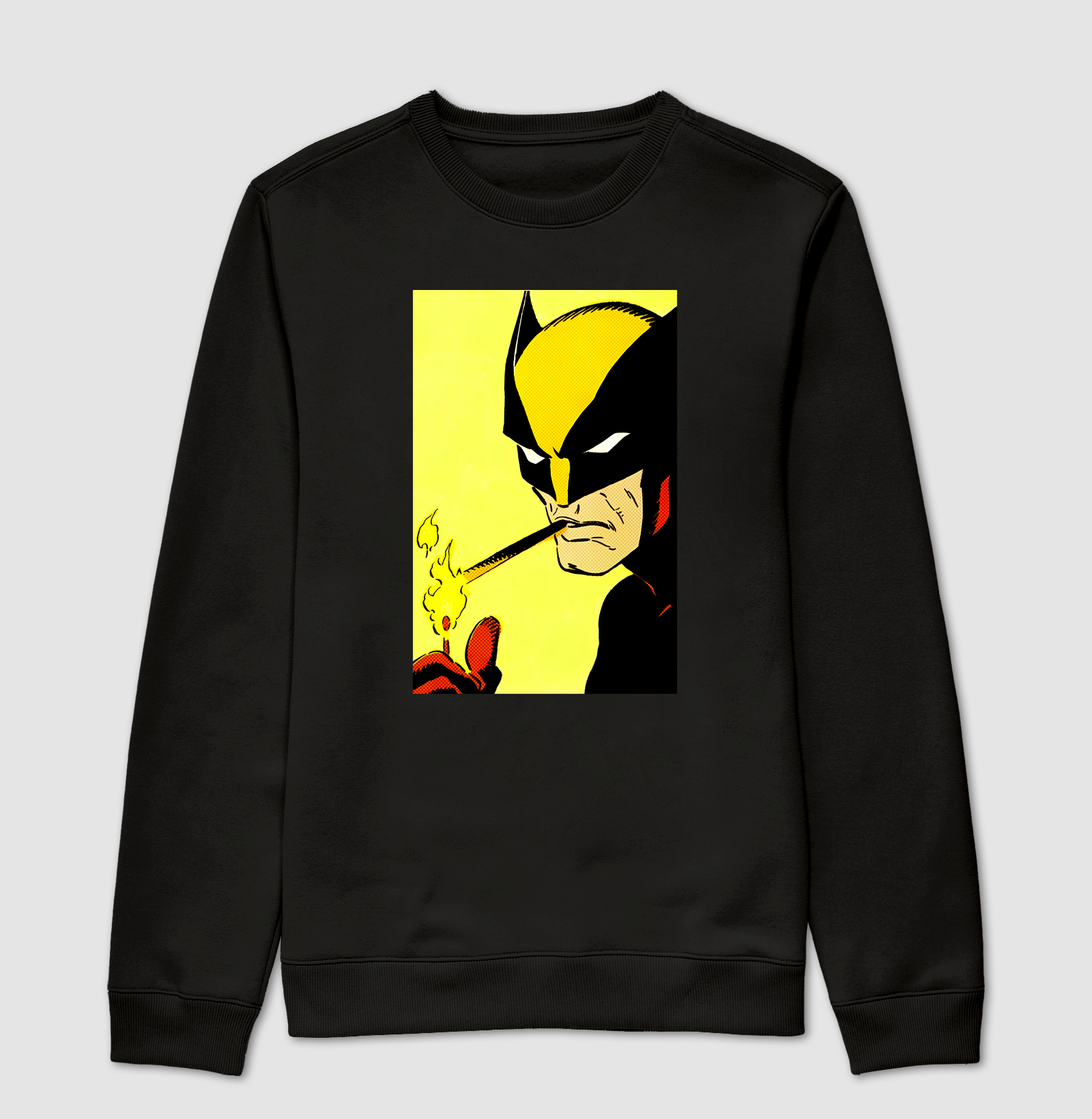 Wolverine is smoking