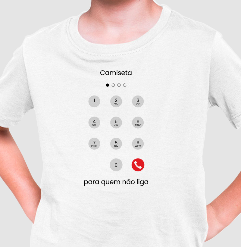 CAMISETA PARA QUEM NÃO LIGA