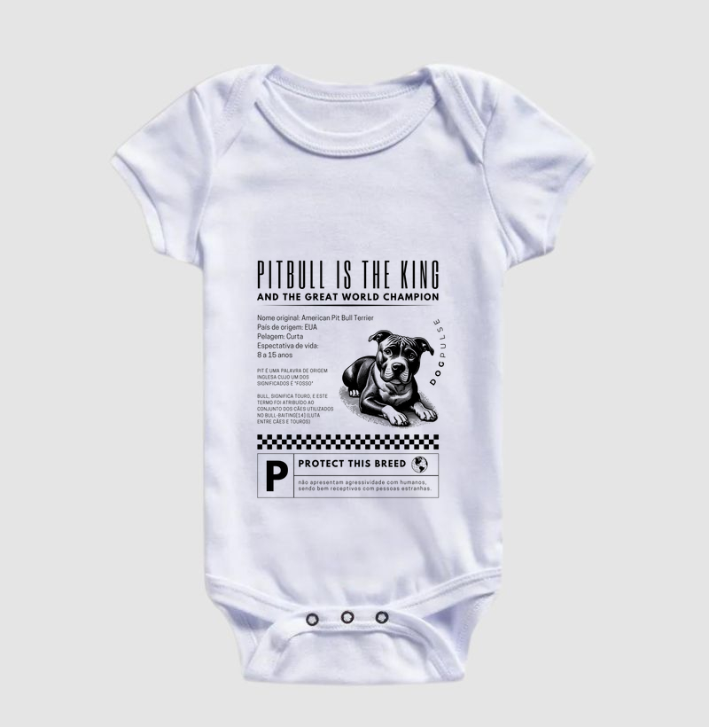 Body Infantil Dog Pulse Pitbull Is The King – Power in Paws