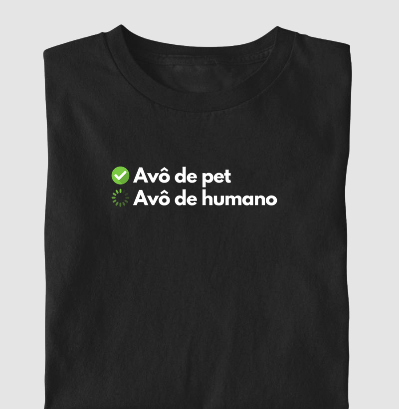 Avô de pet: check, avô de humano: em progresso (centralizado)