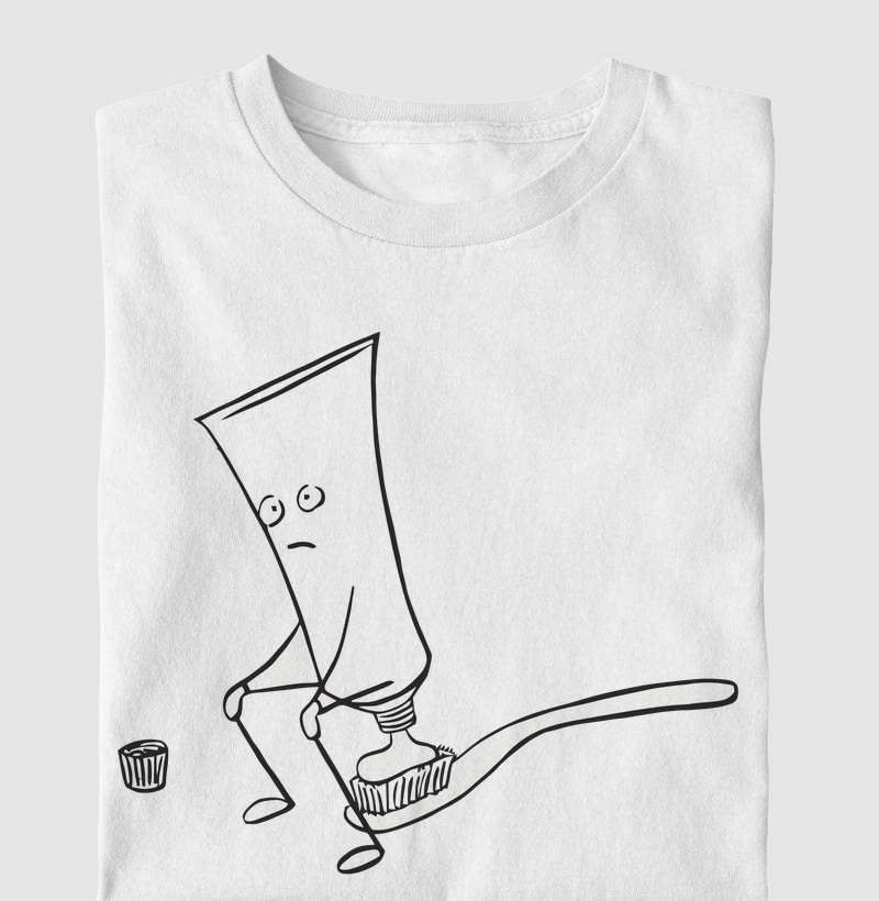 Camiseta Casual Creme Dental
