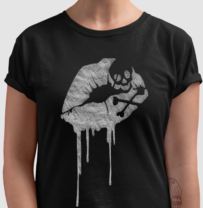 Kiss melting skull