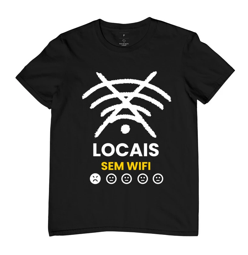 Camiseta Gamer Wifi é Vida