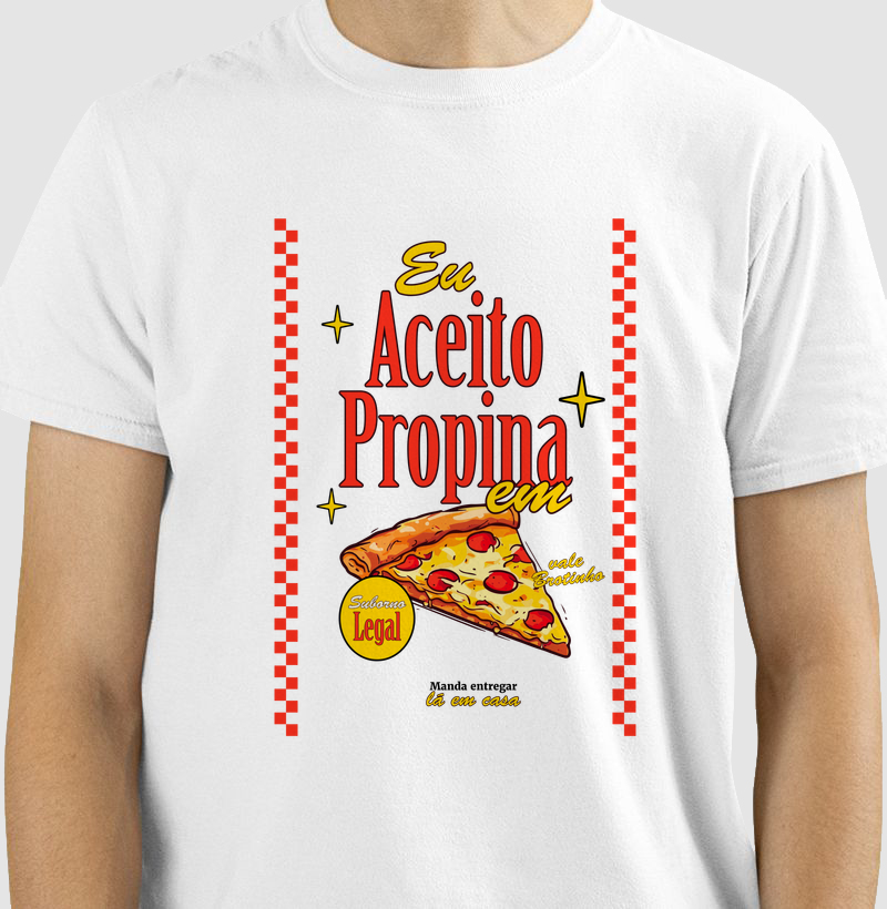 Propina em Pizza