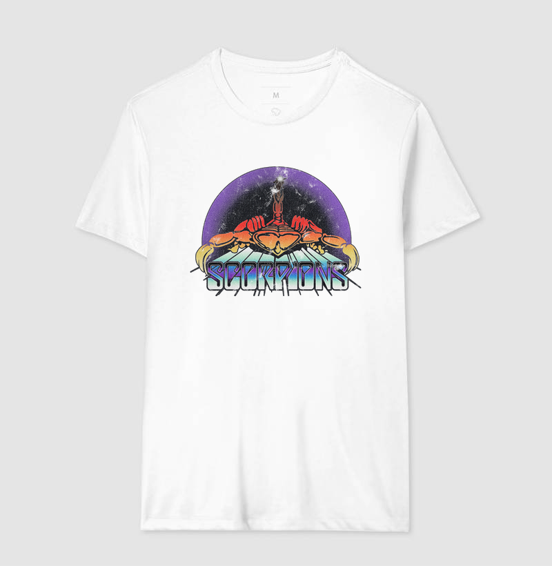Camiseta SCORPIONS | Retro 80s (colorida)