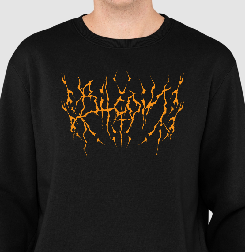 Bitcoin Death Metal Logo - Laranja Bitcoin