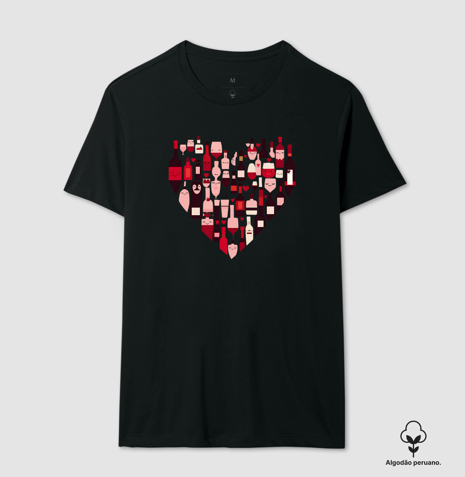 Camiseta Coração Vinifero