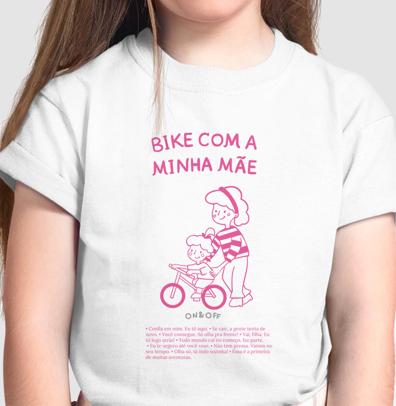 Bike com a minha mãe - Meninas Rosa