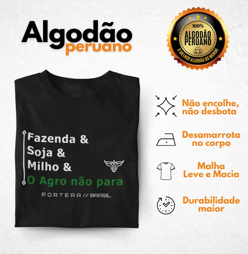 O Agro não para frase